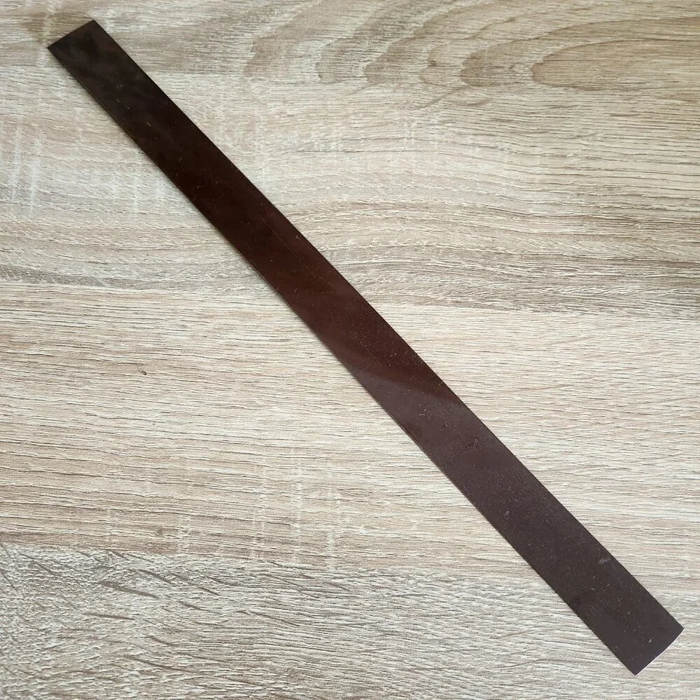 Vintage USSR Soviet Union Dark Brown Bakelite Plastic 32cm Retro Ruler